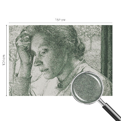 Tapeta fotograficzna fizelinowa z motywem refleksyjnej kobiety