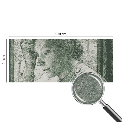 Tapeta fotograficzna fizelinowa z motywem refleksyjnej kobiety