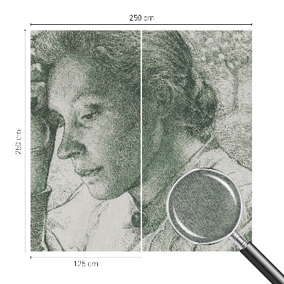 Tapeta fotograficzna fizelinowa z motywem refleksyjnej kobiety