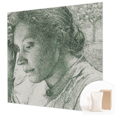 Tapeta fotograficzna fizelinowa Tapeta fotograficzna fizelinowa Refleksyjna kobieta