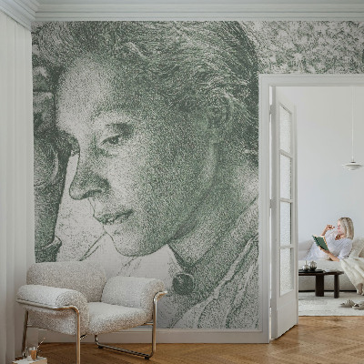 Tapeta fotograficzna fizelinowa z motywem refleksyjnej kobiety