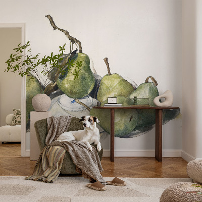 Fototapeta fizelinowa z nadrukiem Fototapeta fizelinowa z nadrukiem Gruszki akwarela