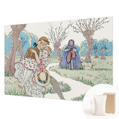 Nowoczesna fototapeta do salonu Romantyczna scena