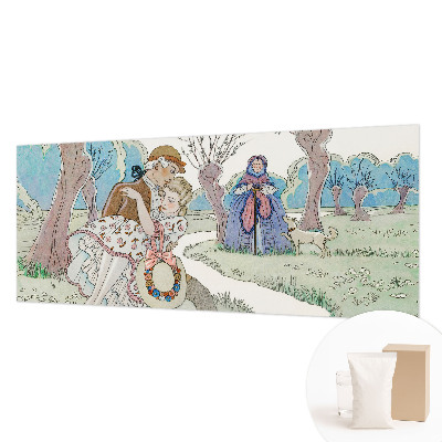 Nowoczesna fototapeta do salonu Nowoczesna fototapeta do salonu Romantyczna scena