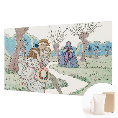 Nowoczesna fototapeta do salonu Nowoczesna fototapeta do salonu Romantyczna scena