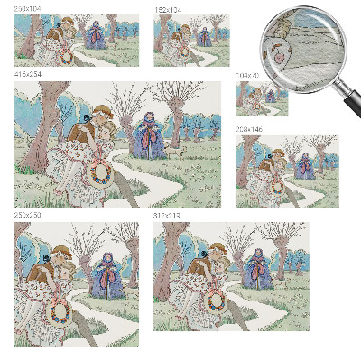 Nowoczesna fototapeta do salonu Nowoczesna fototapeta do salonu Romantyczna scena