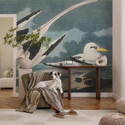 Fototapeta fizelinowa z nadrukiem Ptaki nad morzem