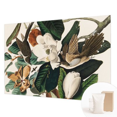 Fototapeta na ścianę z motywem ptaków i magnolii