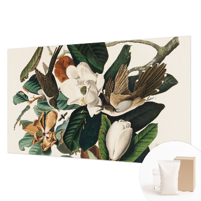 Fototapeta na ścianę z motywem ptaków i magnolii