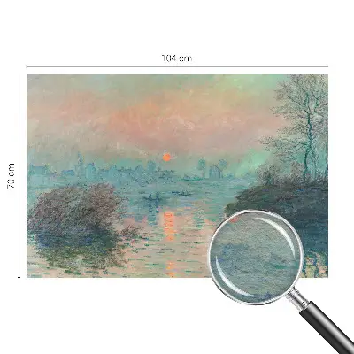 Nowoczesna fototapeta do salonu z motywem nastrojowego zmierzchu