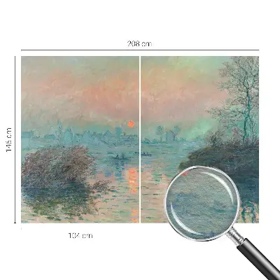 Nowoczesna fototapeta do salonu z motywem nastrojowego zmierzchu