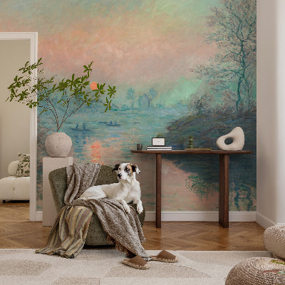 Nowoczesna fototapeta do salonu Nowoczesna fototapeta do salonu Nastrojowy zmierzch