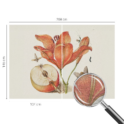 Fototapeta na ścianę z botaniczną ilustracją