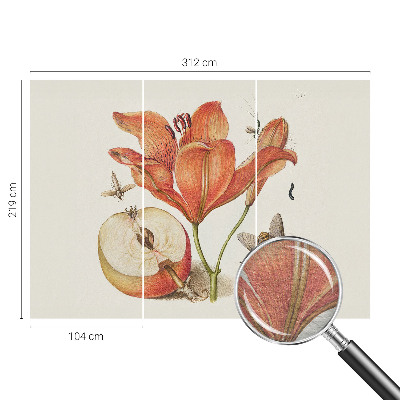 Fototapeta na ścianę z botaniczną ilustracją