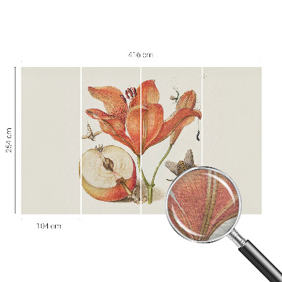 Fototapeta na ścianę z botaniczną ilustracją