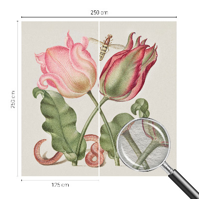 Fototapeta fizelinowa z nadrukiem z motywem tulipanów