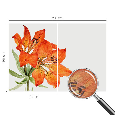 Tapeta fotograficzna fizelinowa z motywem pomarańczowej lilii