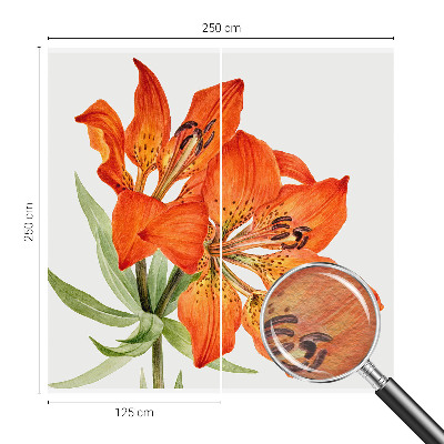 Tapeta fotograficzna fizelinowa z motywem pomarańczowej lilii