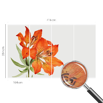 Tapeta fotograficzna fizelinowa z motywem pomarańczowej lilii