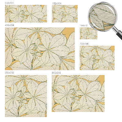 Fototapeta fizelinowa z nadrukiem Fototapeta fizelinowa z nadrukiem Kasztanowe liście