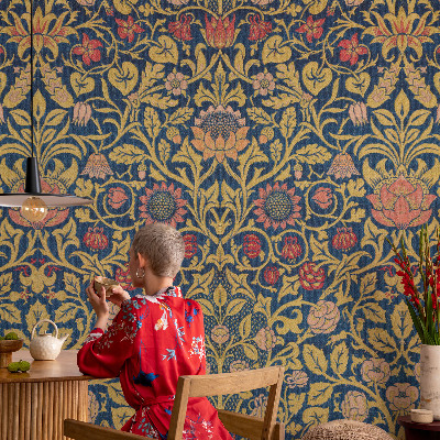 Fototapeta fizelinowa do sypialni Fototapeta fizelinowa do sypialni Kwiatowy wzór