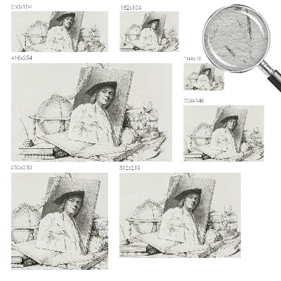 Tapeta fotograficzna fizelinowa z artystycznym portretem
