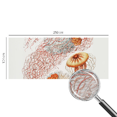 Fototapeta fizelinowa do sypialni z motywem fantazyjnych meduz