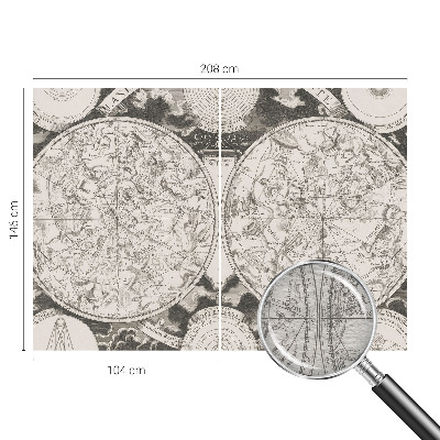 Nowoczesna fototapeta do salonu Nowoczesna fototapeta do salonu Gwiezdna mapa