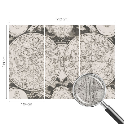 Nowoczesna fototapeta do salonu Nowoczesna fototapeta do salonu Gwiezdna mapa