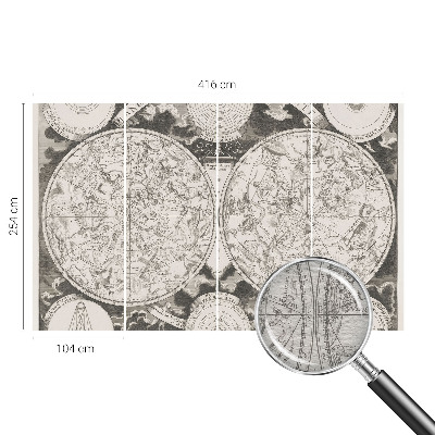 Nowoczesna fototapeta do salonu Nowoczesna fototapeta do salonu Gwiezdna mapa