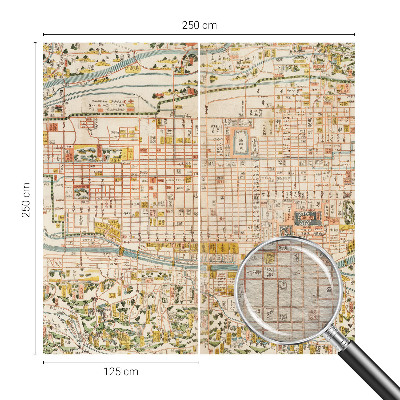 Dekoracyjna fototapeta na ścianę Dekoracyjna fototapeta na ścianę Zabytkowa mapa
