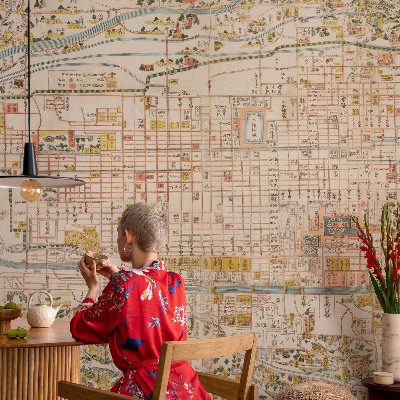 Dekoracyjna fototapeta na ścianę Dekoracyjna fototapeta na ścianę Zabytkowa mapa