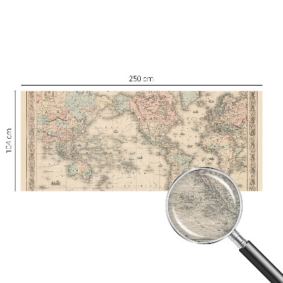 Fototapeta fizelinowa do sypialni Fototapeta fizelinowa do sypialni Historyczna mapa