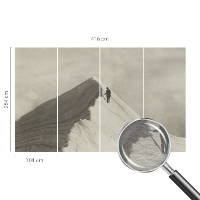 Dekoracyjna fototapeta na ścianę Samotny wspinacz