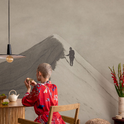 Dekoracyjna fototapeta na ścianę Samotny wspinacz