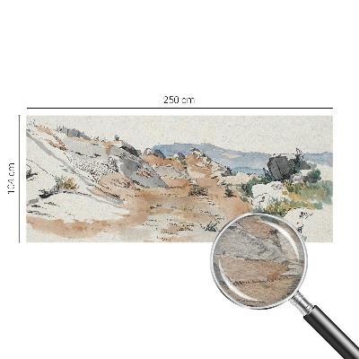 Nowoczesna fototapeta do salonu Nowoczesna fototapeta do salonu Krajobraz skalny