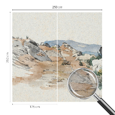 Nowoczesna fototapeta do salonu Nowoczesna fototapeta do salonu Krajobraz skalny