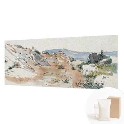 Nowoczesna fototapeta do salonu Nowoczesna fototapeta do salonu Krajobraz skalny