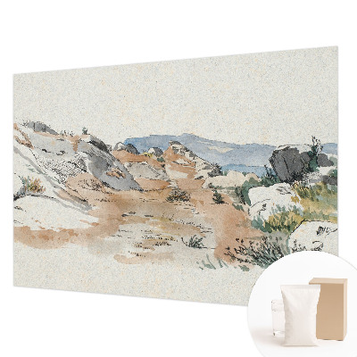 Nowoczesna fototapeta do salonu Nowoczesna fototapeta do salonu Krajobraz skalny