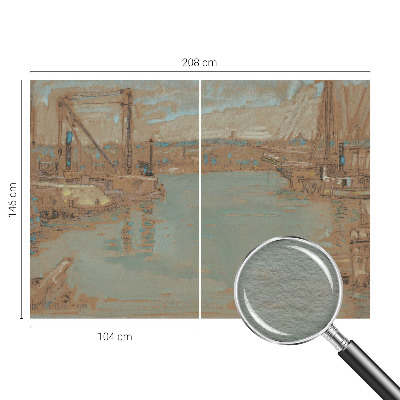 Dekoracyjna fototapeta na ścianę Portowe widoki