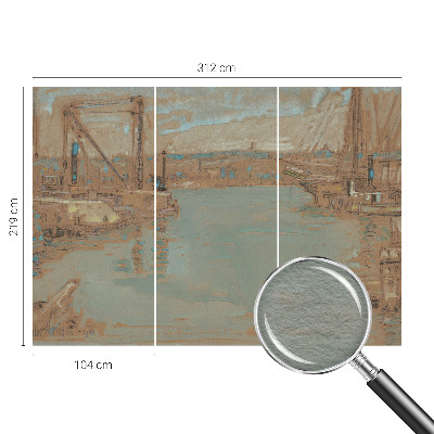 Dekoracyjna fototapeta na ścianę Portowe widoki