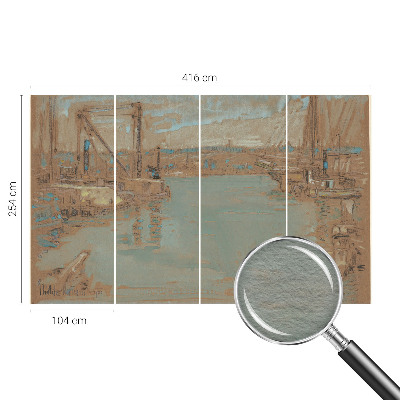 Dekoracyjna fototapeta na ścianę Portowe widoki