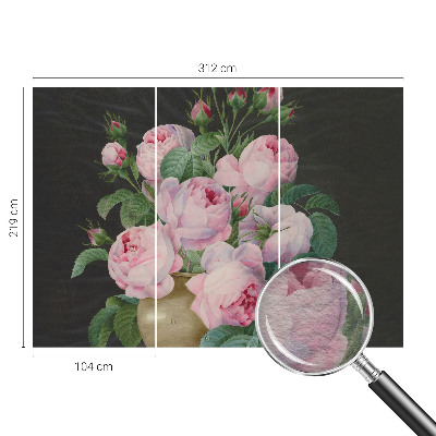 Tapeta fotograficzna z motywem kwiatowym w eleganckim stylu