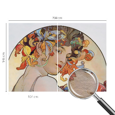 Fototapeta fizelinowa z nadrukiem Fototapeta fizelinowa z nadrukiem Kolorowa secesja