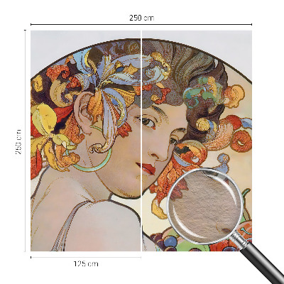 Fototapeta fizelinowa z nadrukiem Fototapeta fizelinowa z nadrukiem Kolorowa secesja