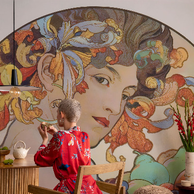 Fototapeta fizelinowa z nadrukiem Fototapeta fizelinowa z nadrukiem Kolorowa secesja