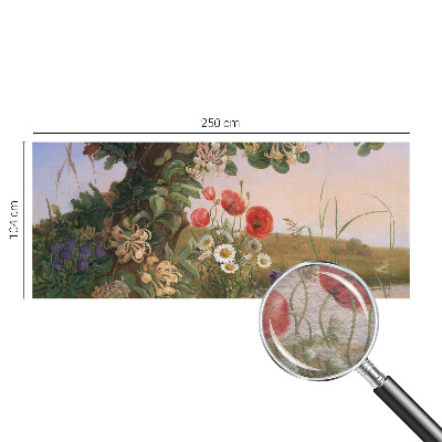 Fototapeta na ścianę z motywem kwiatowym w spokojnej, sielankowej stylistyce