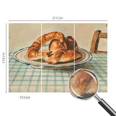 Tapeta fotograficzna fizelinowa z motywem kuchennych wypieków