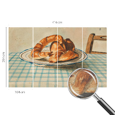 Tapeta fotograficzna fizelinowa z motywem kuchennych wypieków