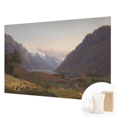 Fototapeta fizelinowa do sypialni z motywem górskiej panoramy